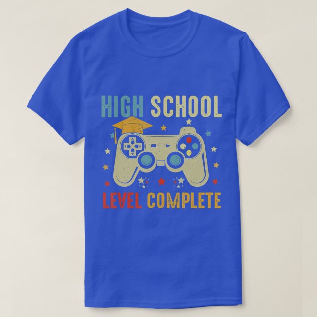 High School Level Complete Graduation Class Of 202 T-Shirt (Design Front)