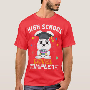 High School Level Complete Video Gamer Cute Bunny T-Shirt