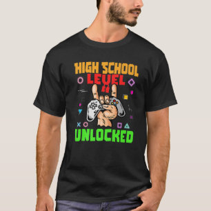 High School Level Unlocked Mgamer Back To School 2 T-Shirt