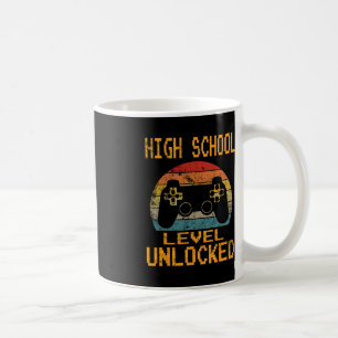 High School Level Unlocked Video Gamer Back to Sch Coffee Mug