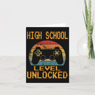 High School Level Unlocked Video Gamer Byck To Sch Card
