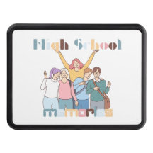 High School Memories Friends Illustration
