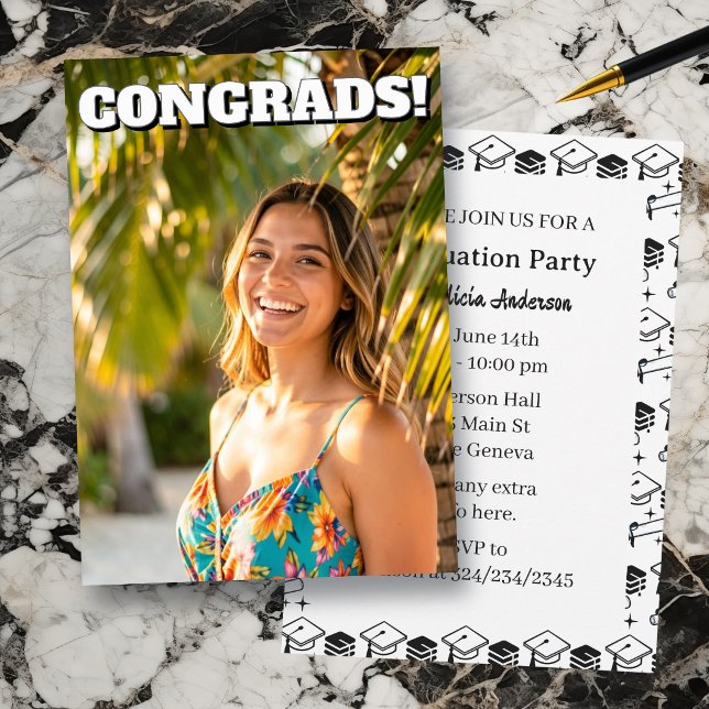 High School or College Graduation Party  Invitation (Creator Uploaded)