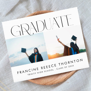 High School Photo Cheap Graduation Annnouncement