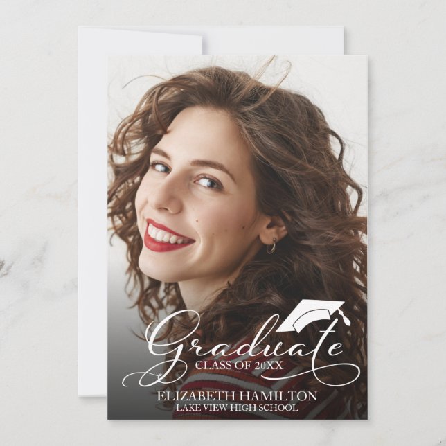 High School Photo Graduation Announcement Card (Front)