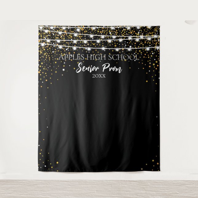 High School Prom Backdrop starry night galaxy  Tapestry (Front)