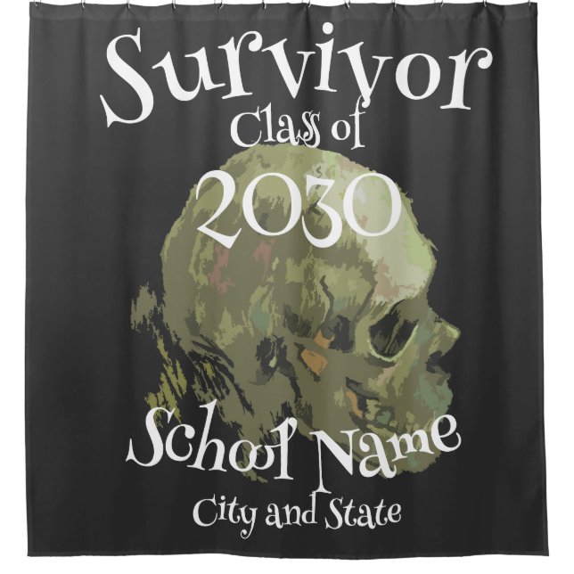 High School Reunion 2024 Birthday Vacation Shower Curtain (Front)