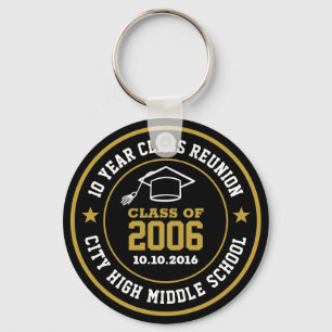High School Reunion Class Of Graduation Year Key Ring