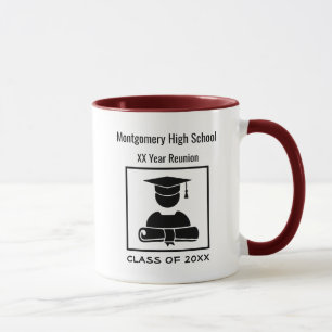 High School Reunion Custom ALL Black Mug