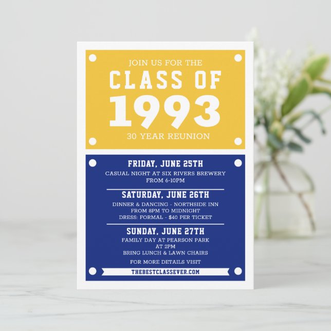 High School Reunion Invitations | Reunion (Standing Front)