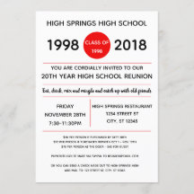 High School Reunion Invite