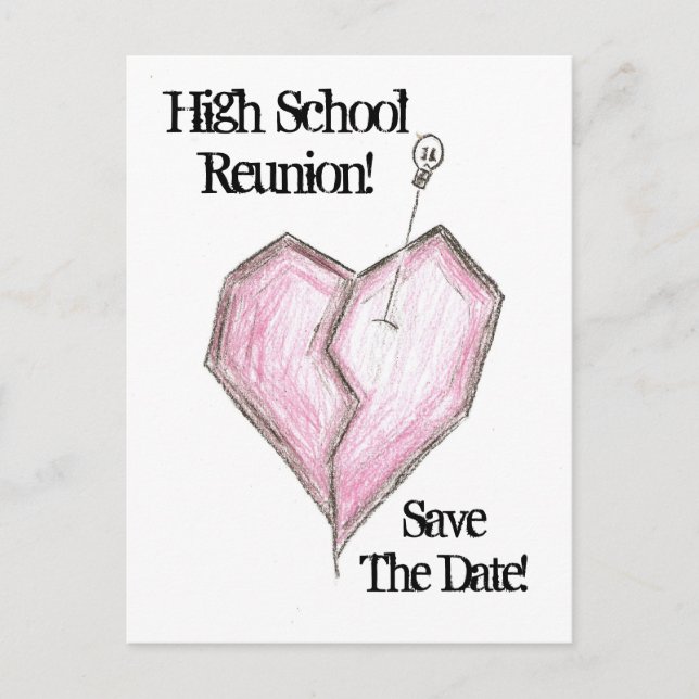 High School Reunion Postcard Invitations (Front)