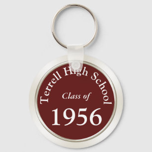 High School Reunion Souvenirs Customisable Key Ring