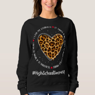 High School Secretary Admin Appreciation Week Back Sweatshirt