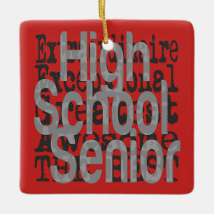 High School Senior Extraordinaire Ceramic Ornament