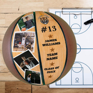 High School Senior Graduation With Custom Photos  Basketball