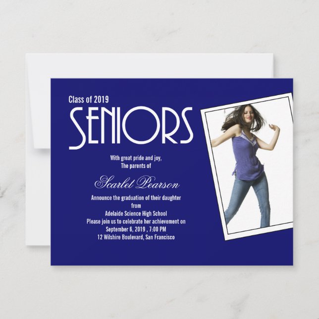 High School Seniors Graduation Party Invitation (Front)