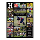 High School Sports Senior 19 Photo Collage Poster