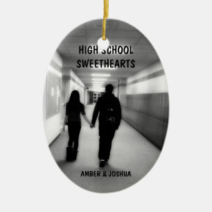 High School Sweethearts Ceramic Tree Decoration