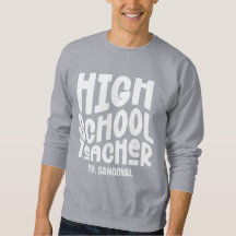 High School Teacher Minimalist Text Design
