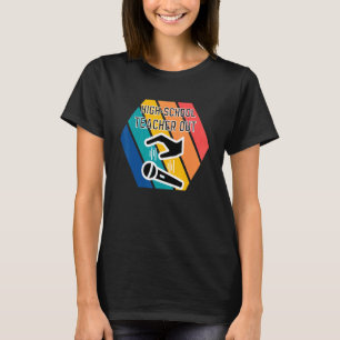 High School Teacher Out Mic Drop Appreciation End  T-Shirt