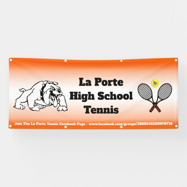 High School Tennis Banner (Horizontal)