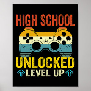 High School Unlocked Level Up Back To School  Poster