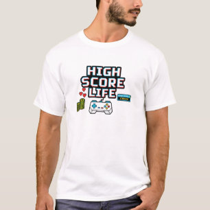 High Score Life T-Shirt – Retro Gamer Shirt 