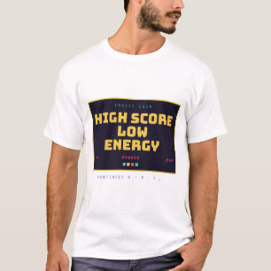 High Score Low Energy Retro Gamer Classic T-Shirt