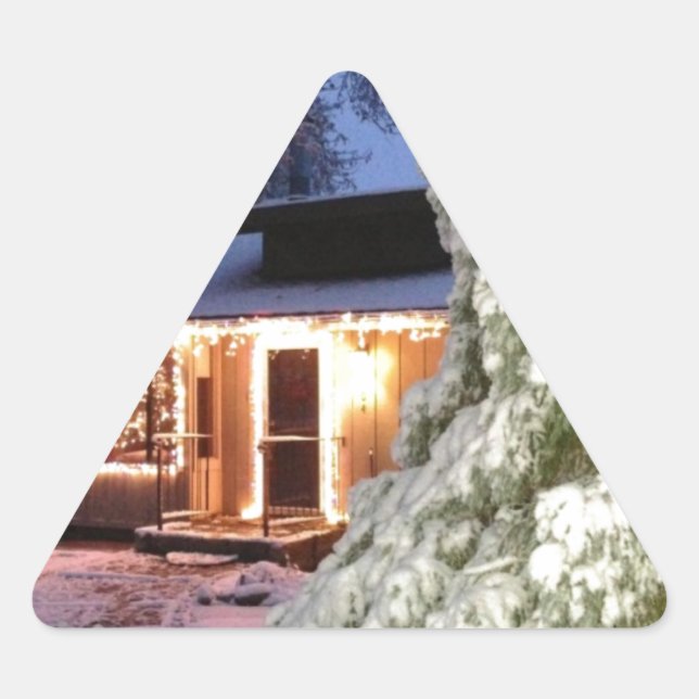 High Sierra Holiday Triangle Sticker (Front)