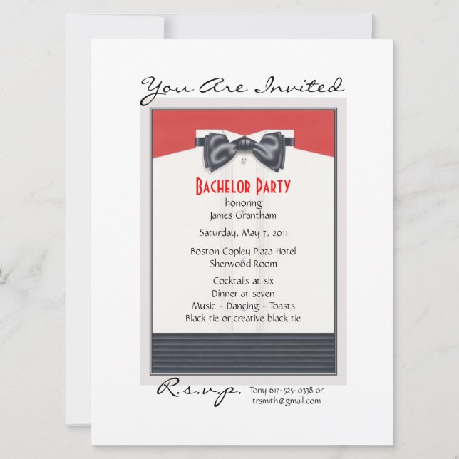 High Society © Invitation (Front)