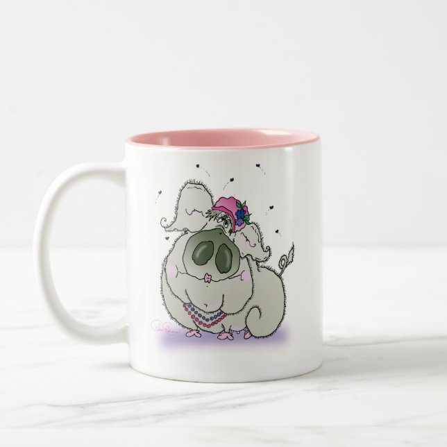 High Sow-ciety Mug - Pink (Left)