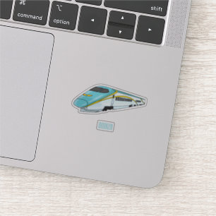 High speed bullet train cartoon illustration