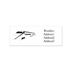 High speed bullet train cartoon illustration rubber stamp