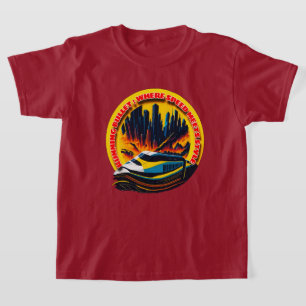 High-Speed Bullet Train Design:Efficient & Stylish T-Shirt