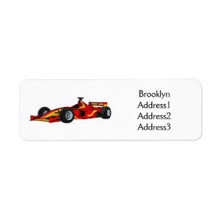 High speed racing cars cartoon illustration