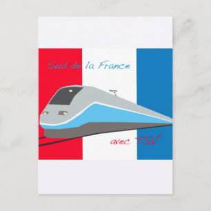 High Speed Rail Travel Postcard