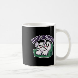 High Spirits Funny Ghost Weed Halloween Humour  Coffee Mug