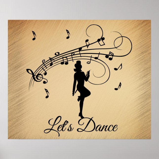 High Step Dancing to the Music Custom Poster (Front)