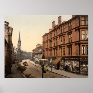 High Street, Dumbarton, Scotland archival print