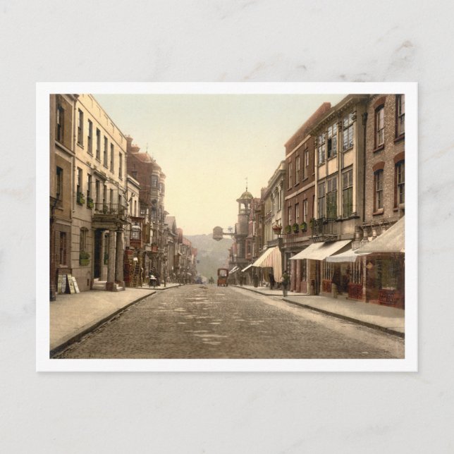 High Street, Guildford, Surrey, England Postcard (Front)