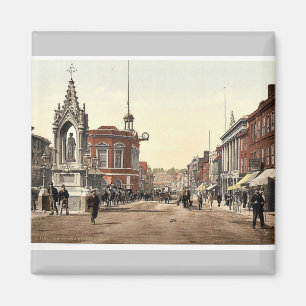 High Street, Maidstone, England classic Photochrom Magnet