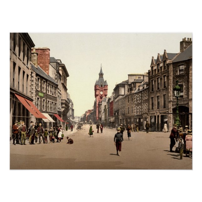High Street Scotland Vintage Poster (Front)