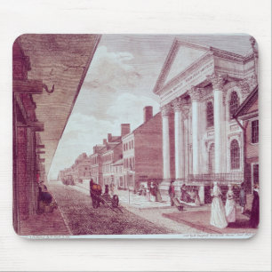High street with the first Presbyterian Church Mouse Mat