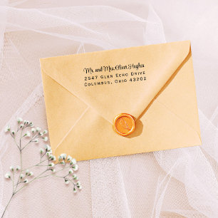 High Style Script Return Address Self-inking Stamp