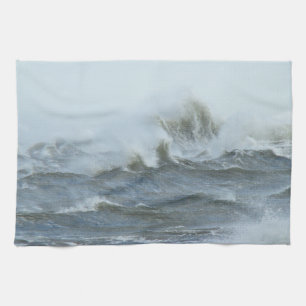 High Surf - Outer Banks North Carolina Tea Towel
