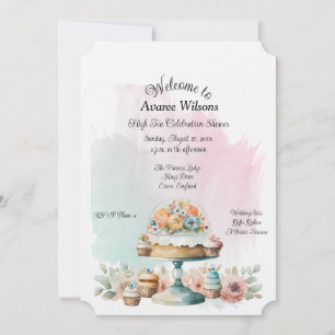 High Tea Bridal Shower Announcement