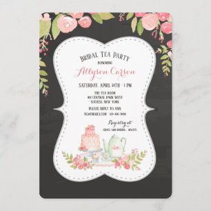 High Tea Bridal Shower Invitation