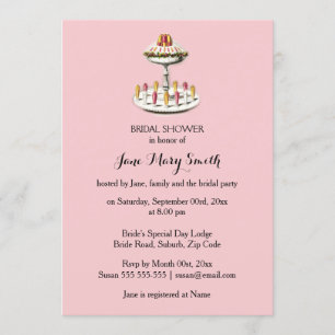High tea sundae jelly desserts invitation
