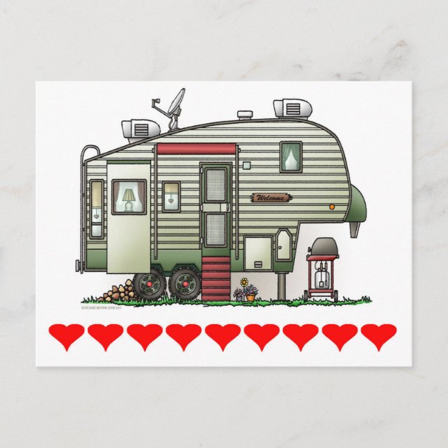 High Tech 5th Wheel Postcard (Front)